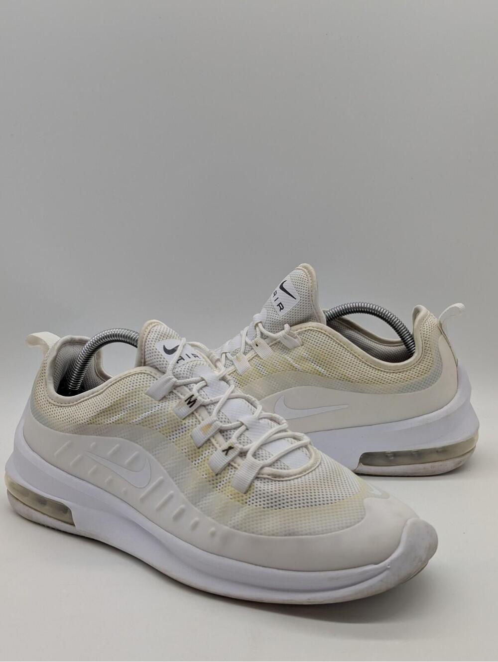 Womens Size 11 Nike Air Max Axis Triple White  Running Shoes Sneakers AA2168-100
